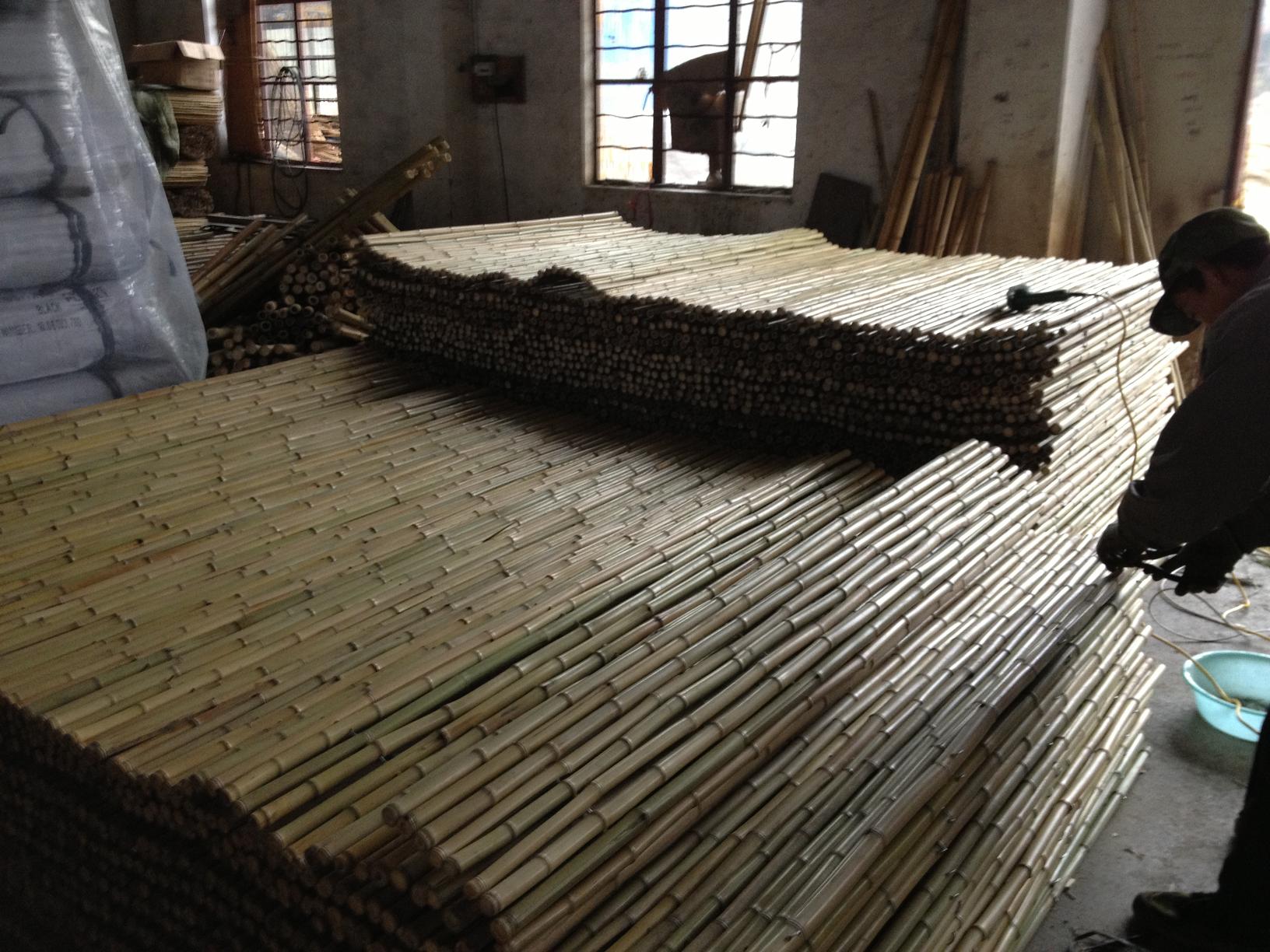 Bamboo fence production